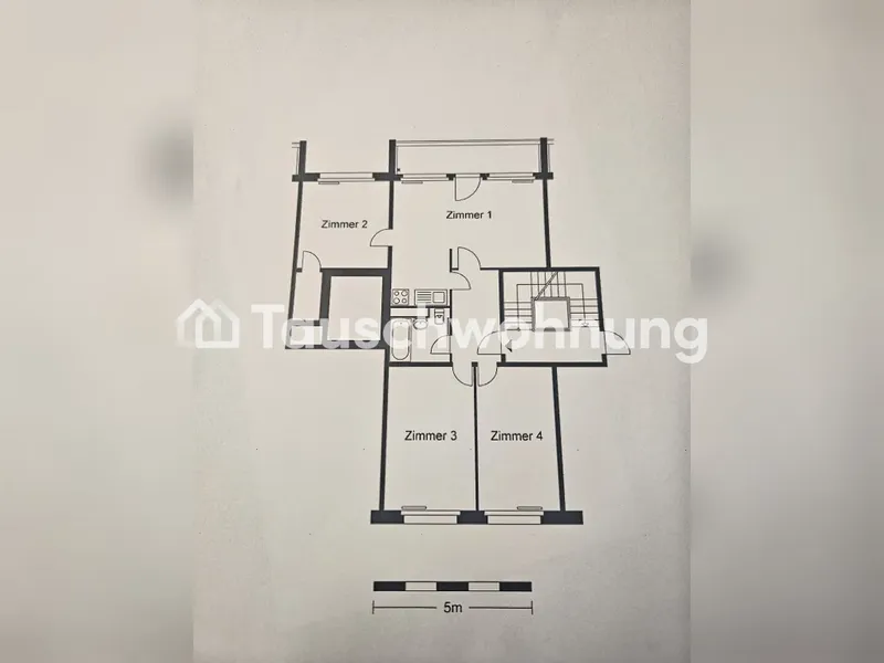 Tauschwohnung: 4-Zimmer-Wohnung in Lichtenberg im Angebot — photo 1